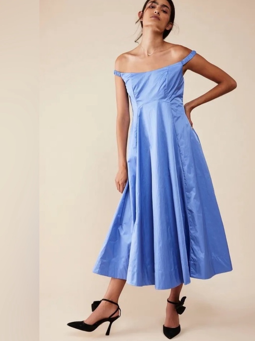 Free People Blue Midi Dress - Picture 3 of 8